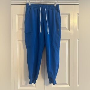 women's Royal Blue Uman Relaxed - Petite Jogger Scrub Pants - M